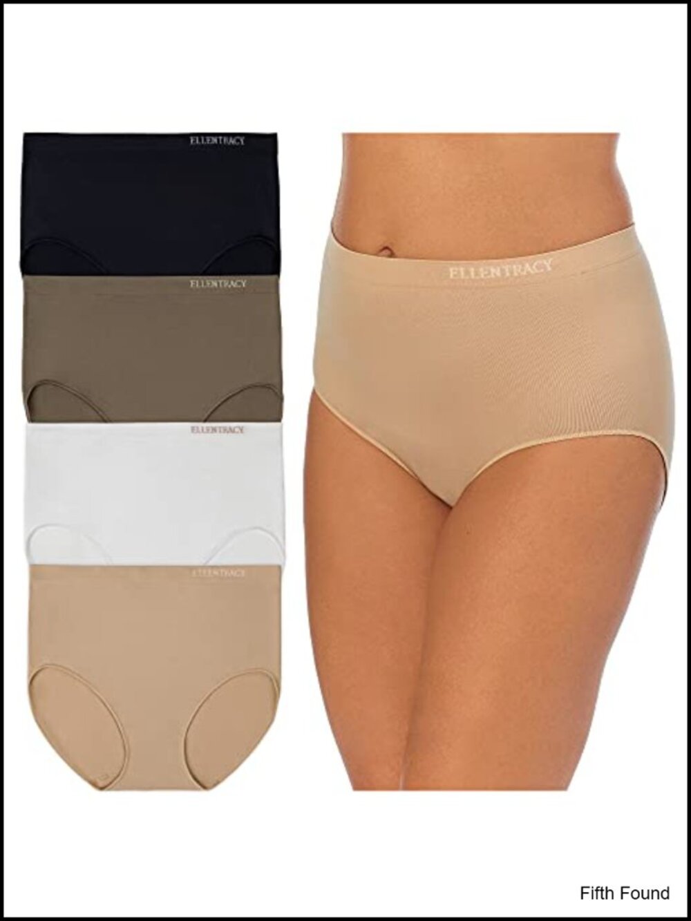 Ellen Tracy Full Coverage Seamless Panties 4-Pack Women's Briefs